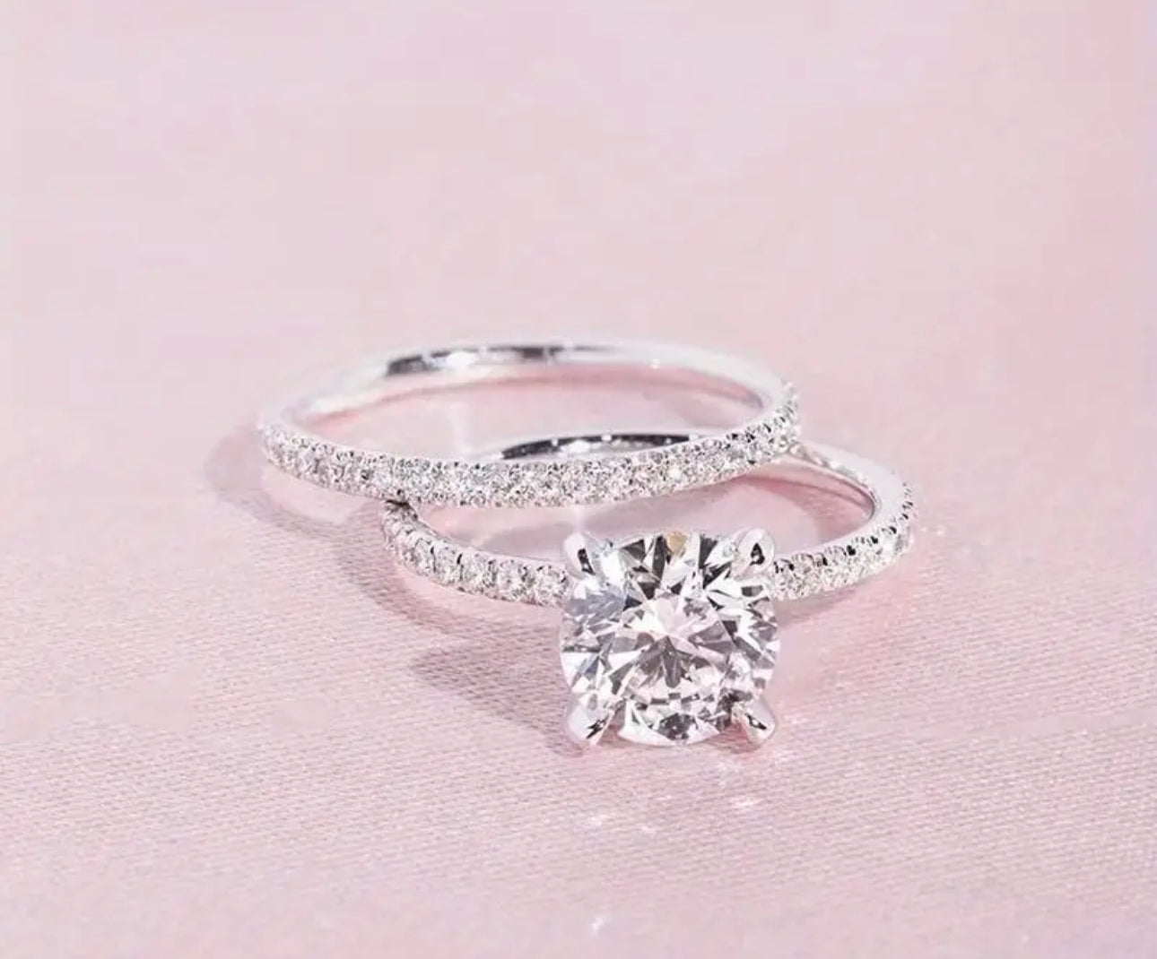 Silver ring set