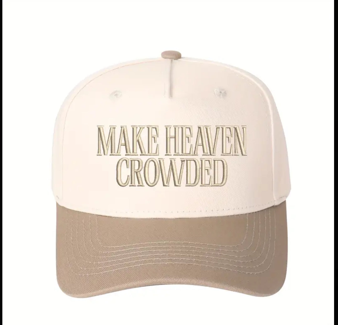MAKE HEAVEN CROWDED EMBROIDERED HATS MULTIPLE COLORS