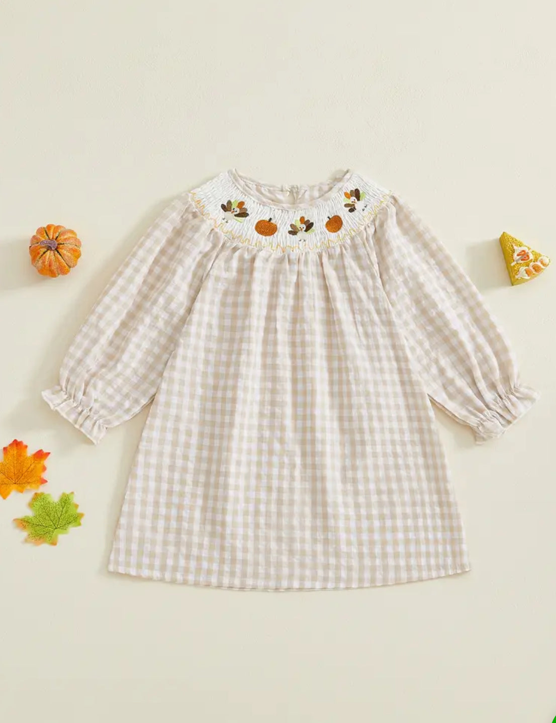 Fall pumpkin turkey dress