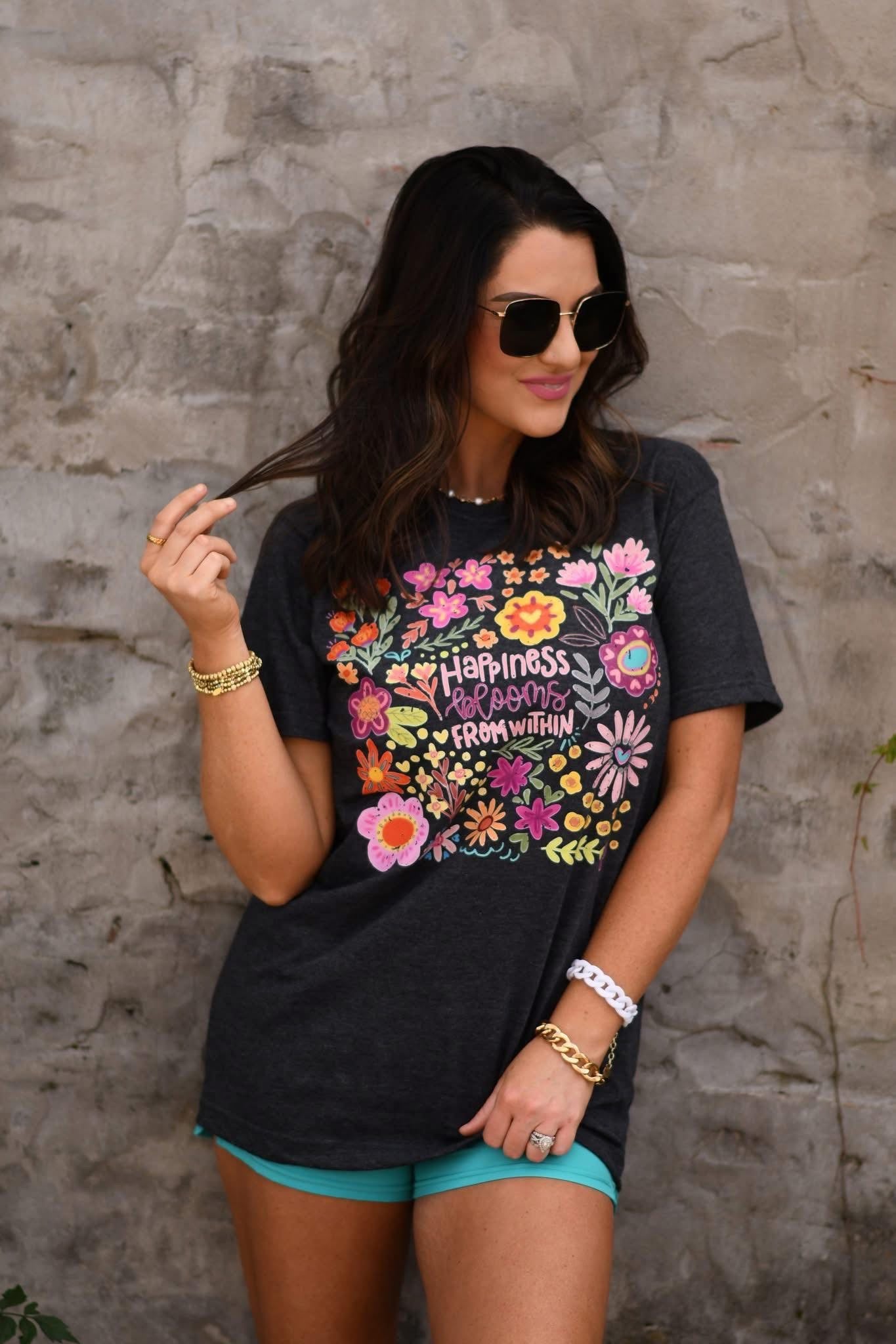 Happiness comes from within tee