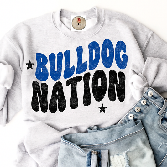 Bulldog nation tee & sweatshirt