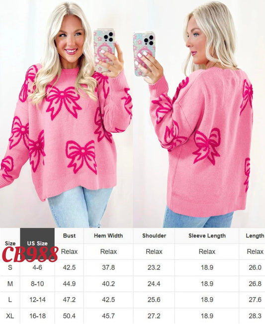 Pink Bow Sweater Preorder