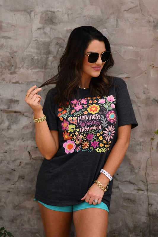 Happiness comes from within tee