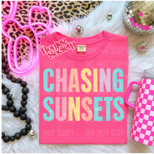 Chasing sunsets tee