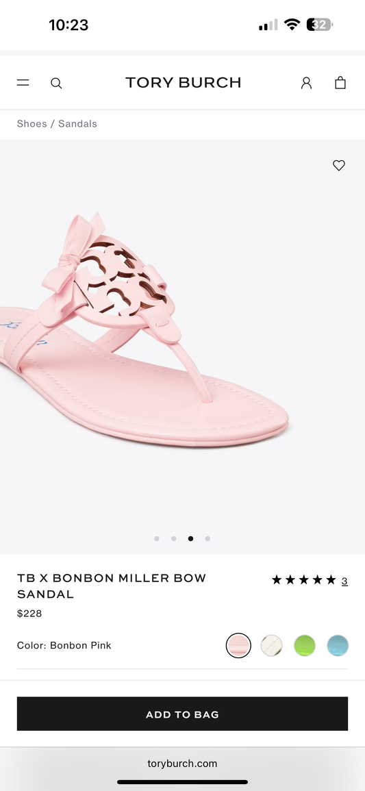 Bon Bon x TB sandals